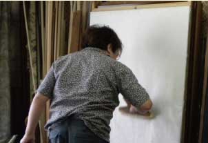 ふすまの水張り